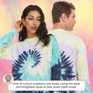 DARESAY Tie Dye Fleece Womens Sweatshirts, Pullover Sweaters - sizes up to 5XL