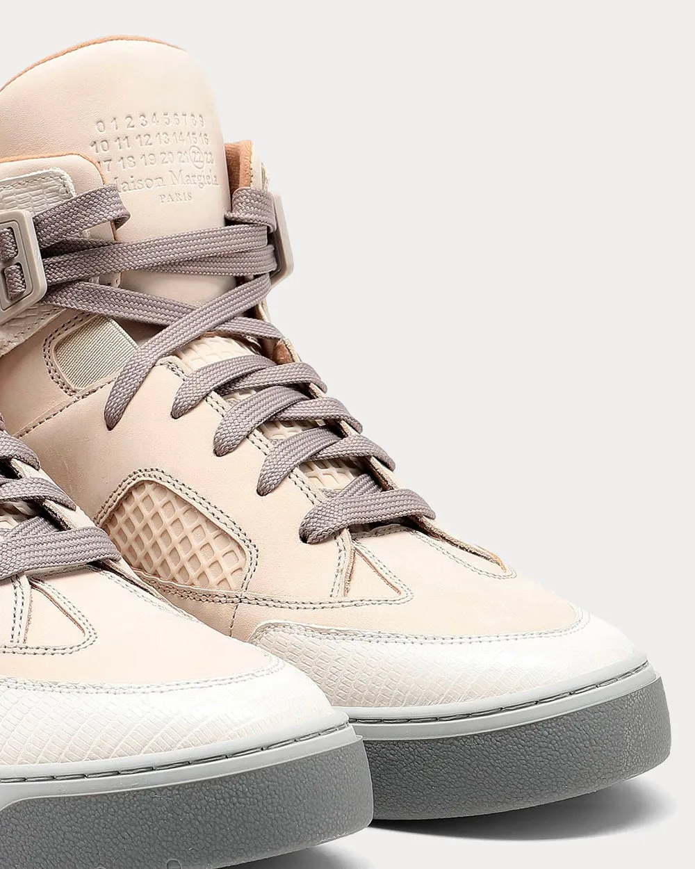 DDSTCK Beige High Tops Sneakers