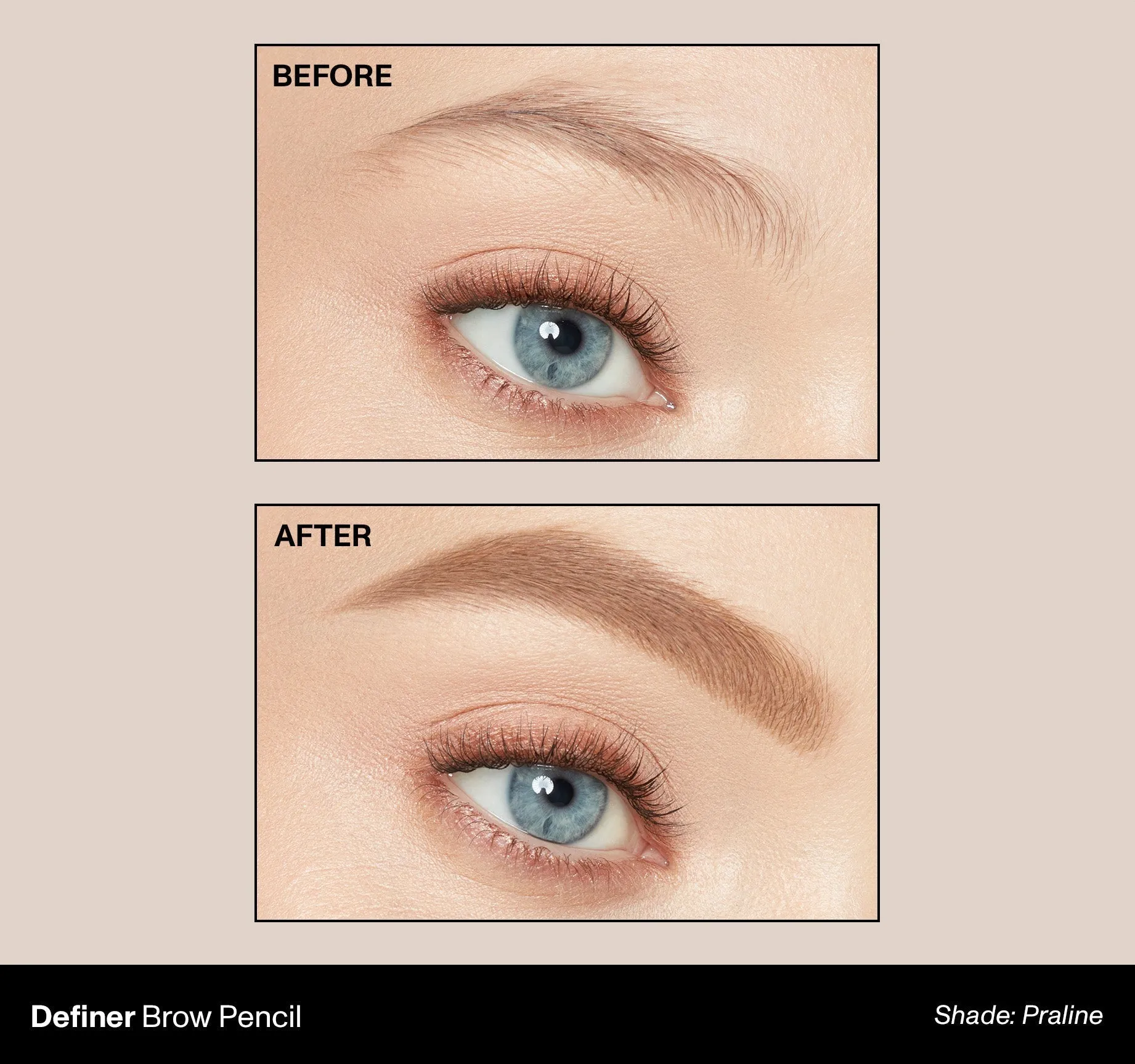 Definer Dual-Ended Brow Pencil & Spoolie - Praline