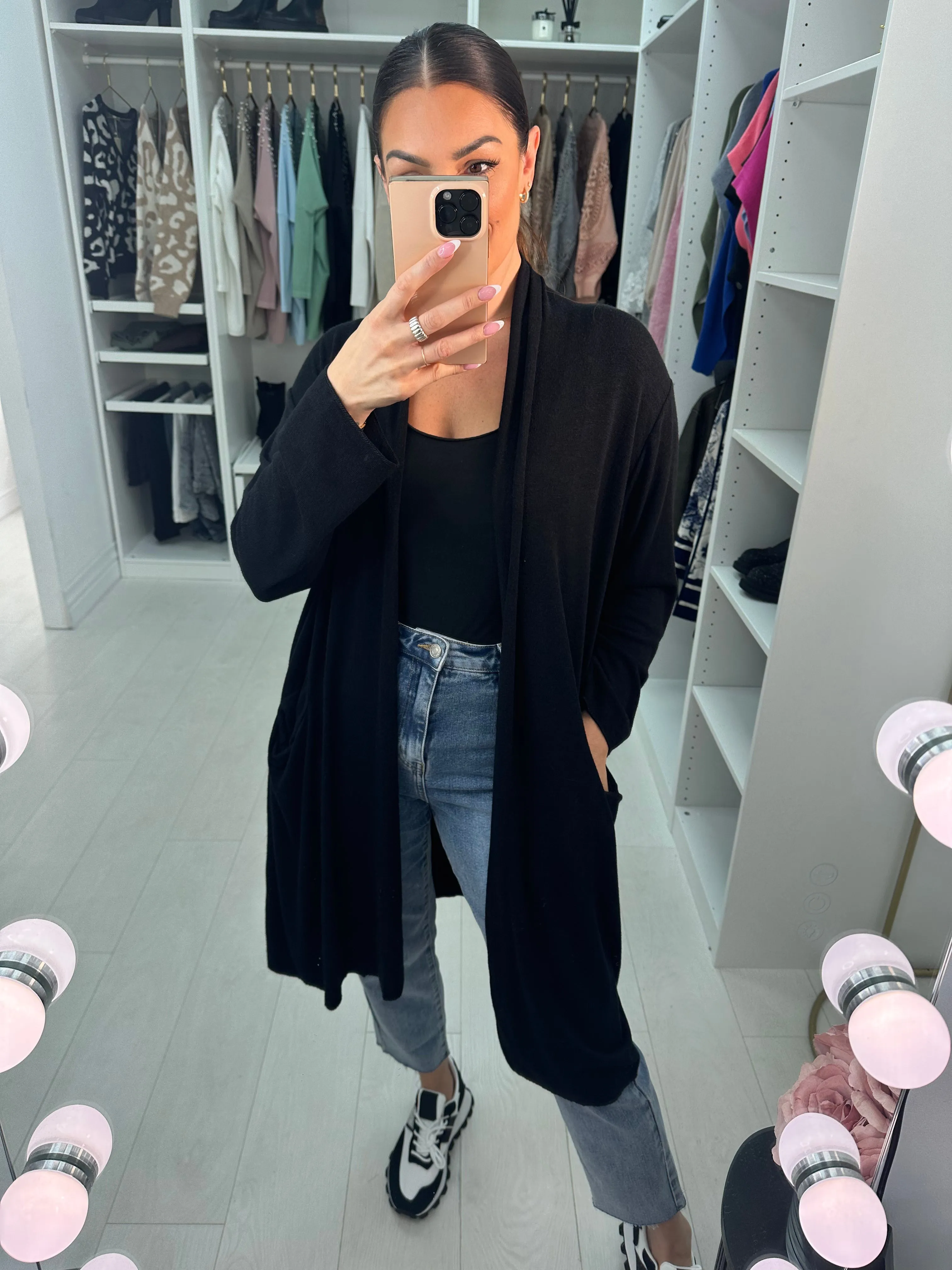 Diego Lightweight Open Front Pocket Cardigan