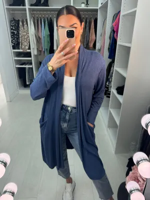 Diego Lightweight Open Front Pocket Cardigan