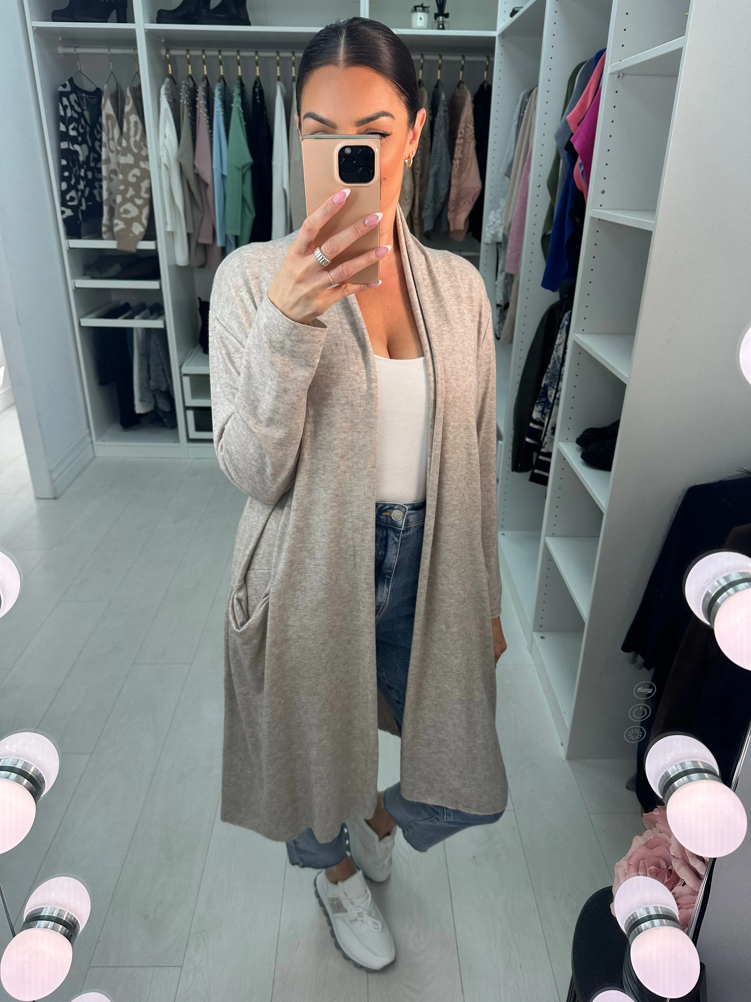 Diego Lightweight Open Front Pocket Cardigan