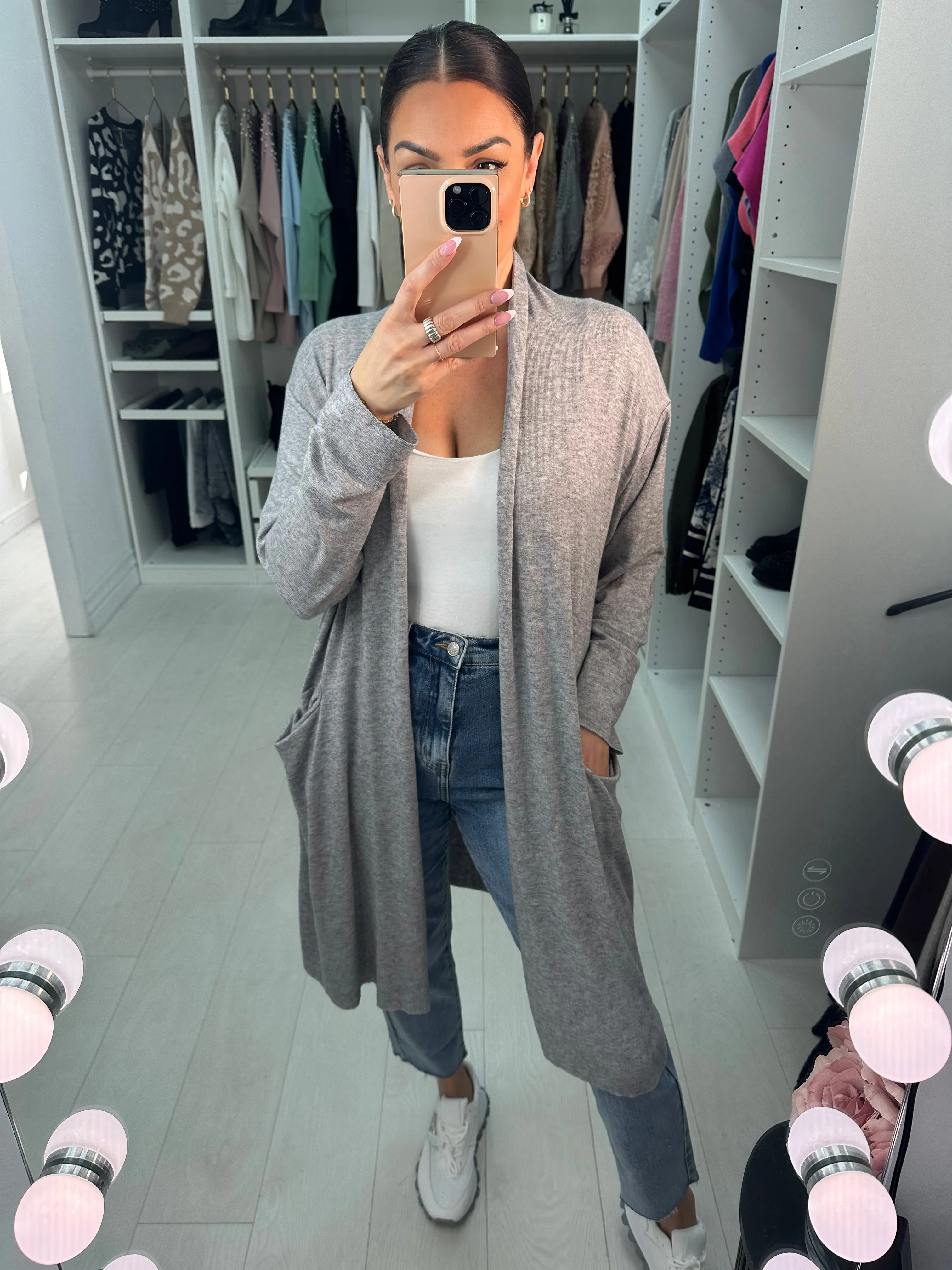 Diego Lightweight Open Front Pocket Cardigan