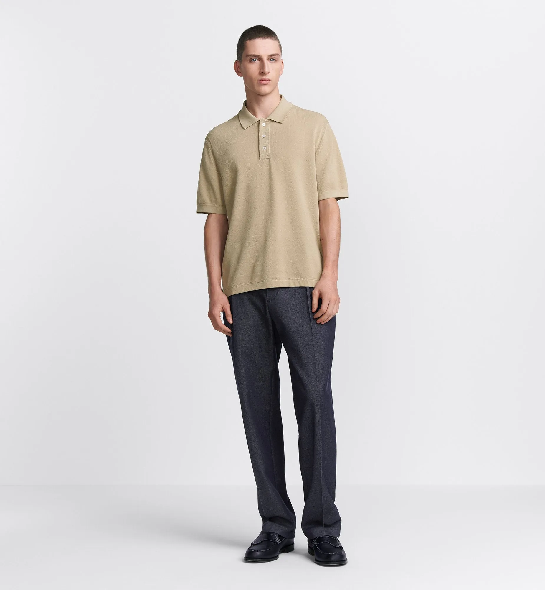 Dior Icons Pants Blue Denim-Effect Cotton And Cashmere Blend