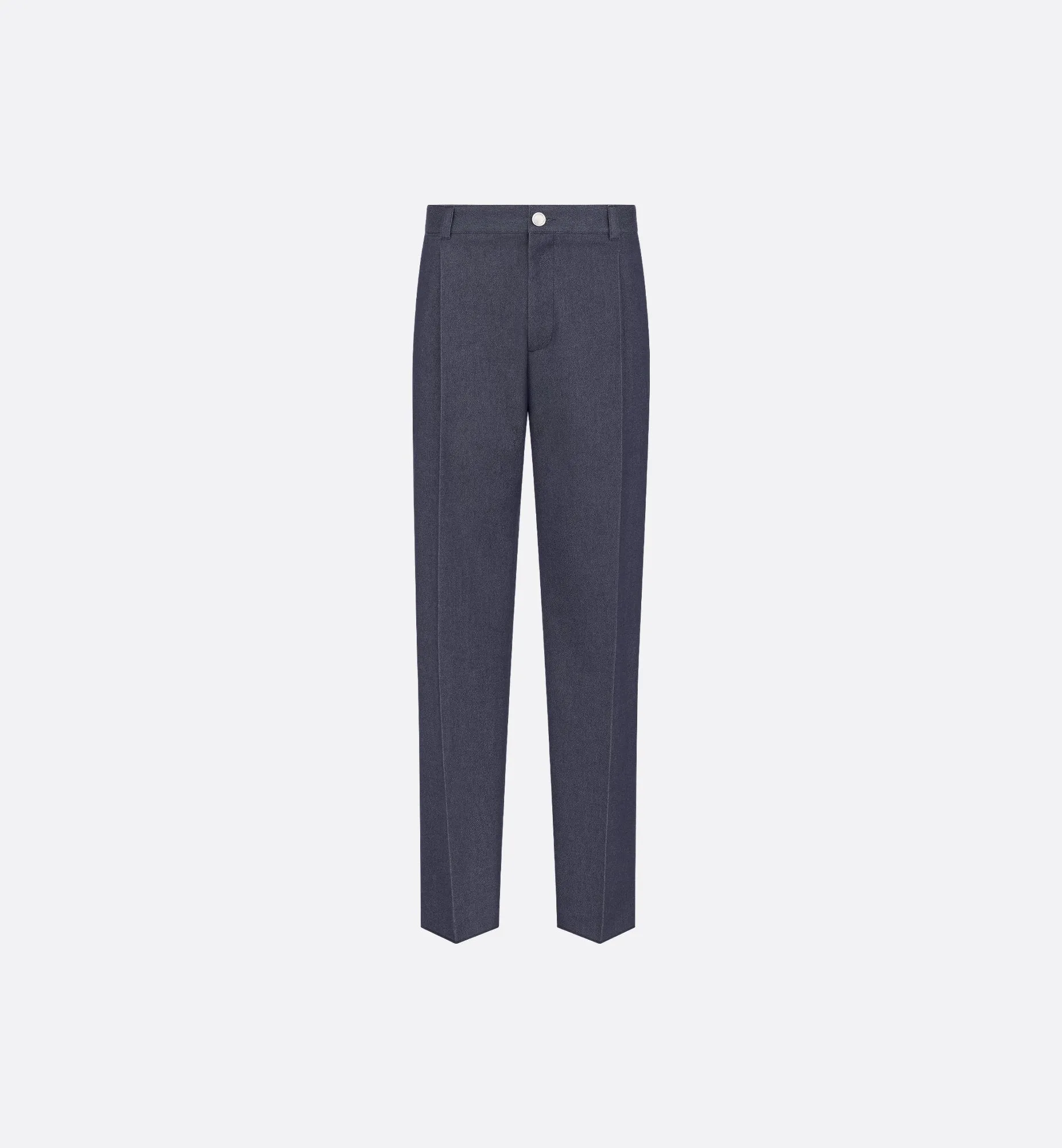 Dior Icons Pants Blue Denim-Effect Cotton And Cashmere Blend