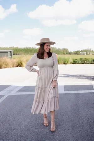 Easy Come, Easy Go Tiered Midi Dress
