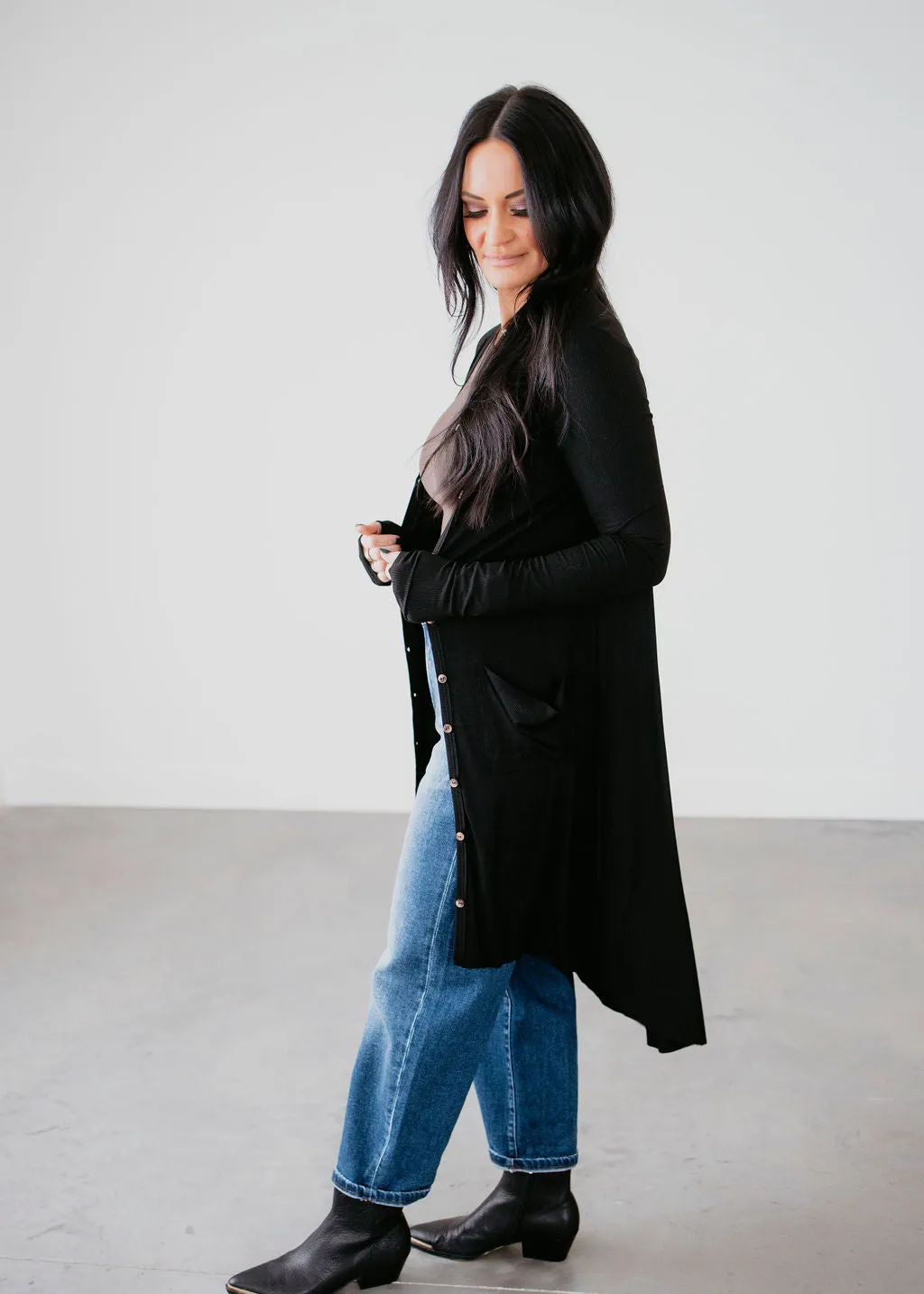 Elle Lightweight Ribbed Cardigan