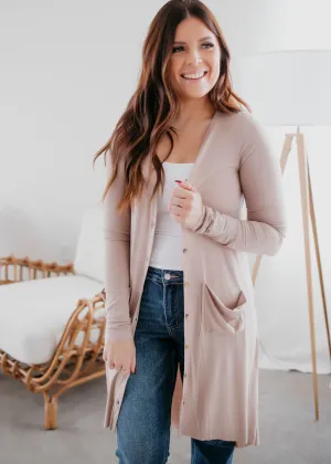 Elle Lightweight Ribbed Cardigan