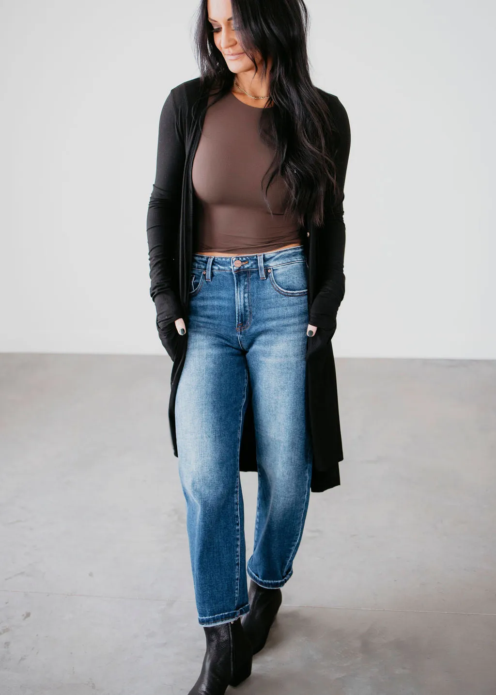 Elle Lightweight Ribbed Cardigan