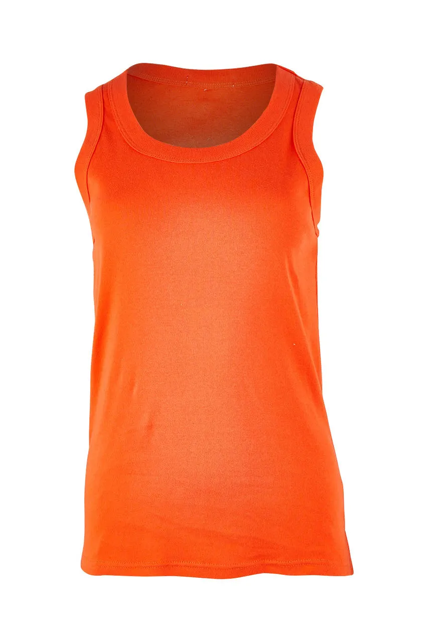 Esme Tank in Spicy Orange