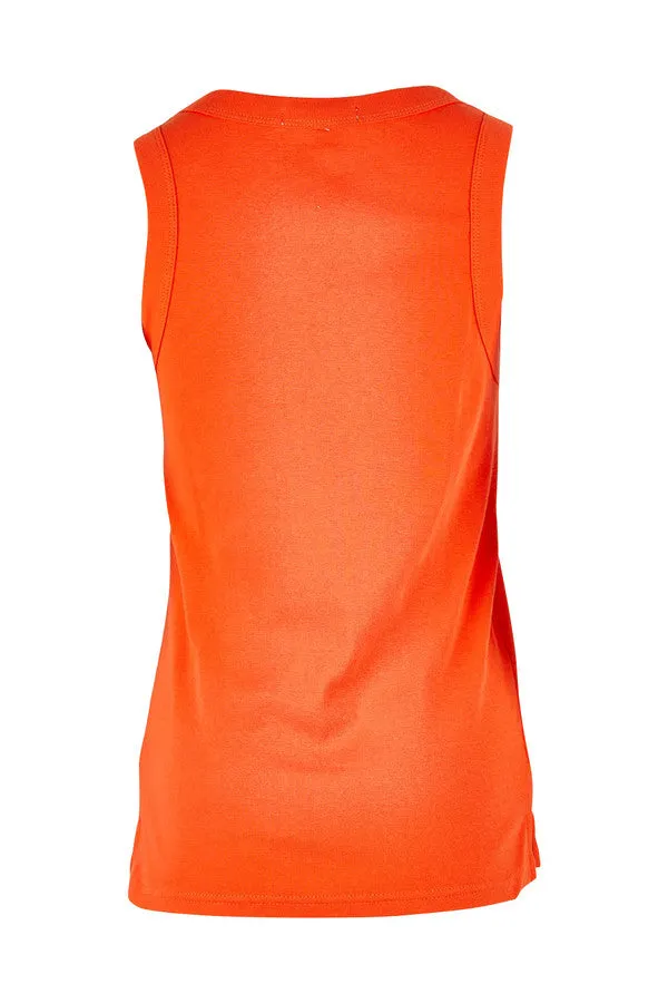 Esme Tank in Spicy Orange