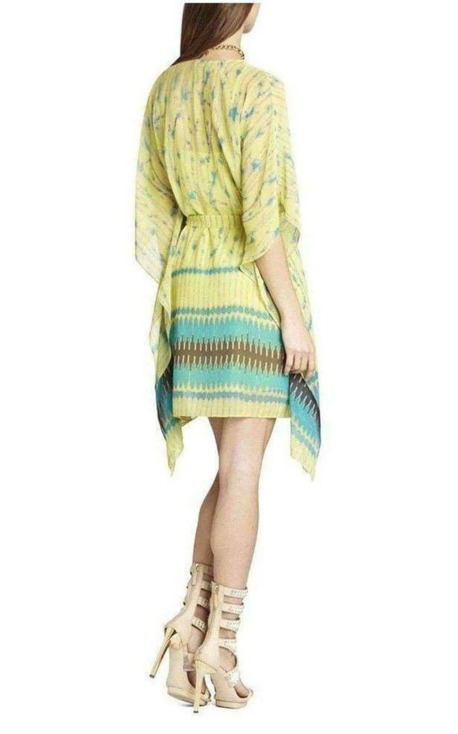 Eva Scarf Print Lemongrass Dress
