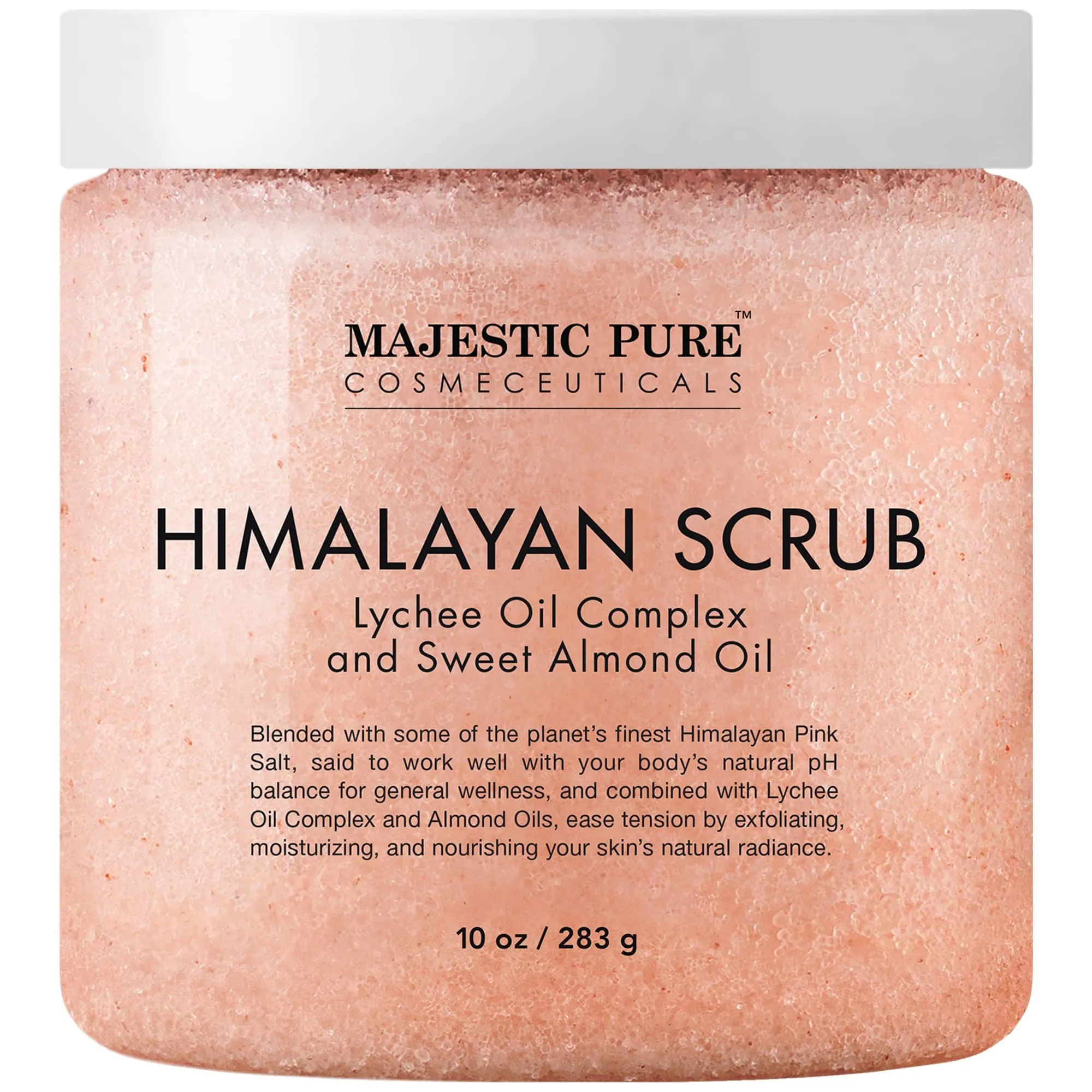 Exfoliating & Moisturizing Deep Cleansing Himalayan Salt Body Scrub with Lycée Oil - 10 oz