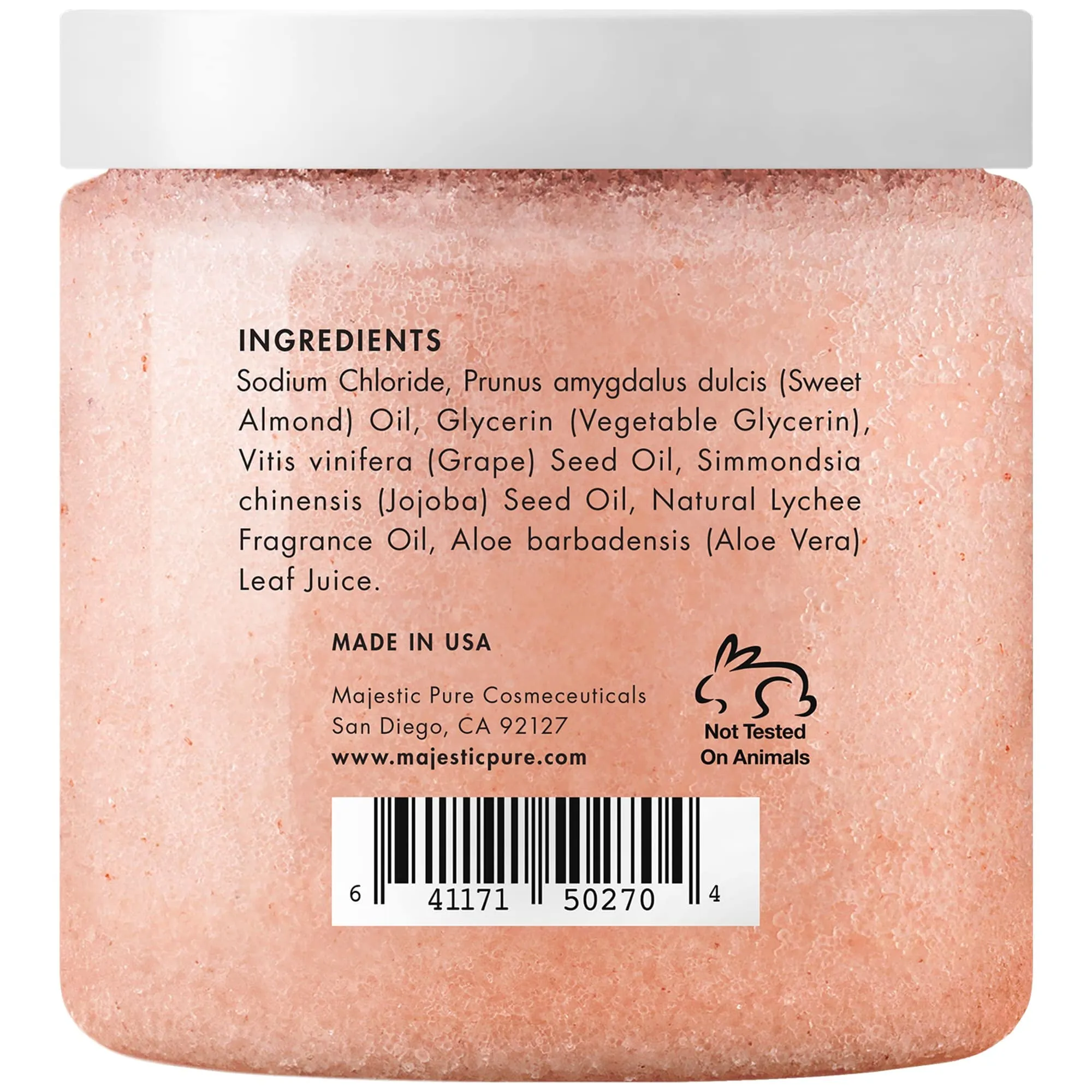 Exfoliating & Moisturizing Deep Cleansing Himalayan Salt Body Scrub with Lycée Oil - 10 oz