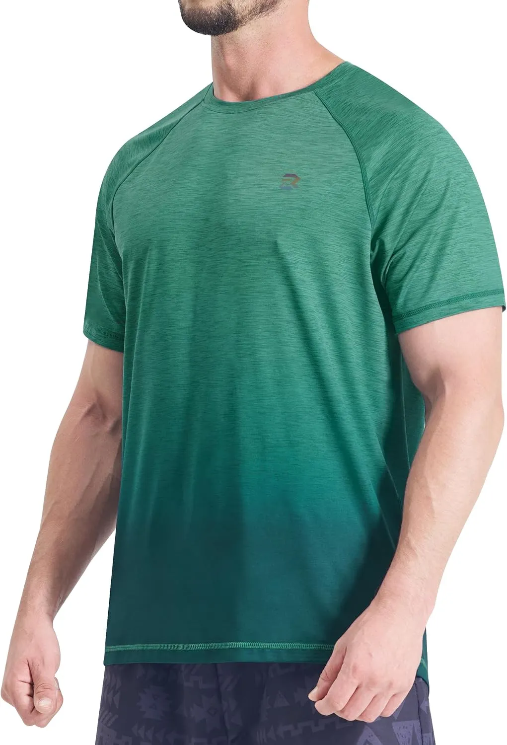 EZRUN Men's Workout Shirts Quick Dry Summer Swim T-Shirts Gym Athletic Running Short Sleeve Tshirts Casual Rash Guard