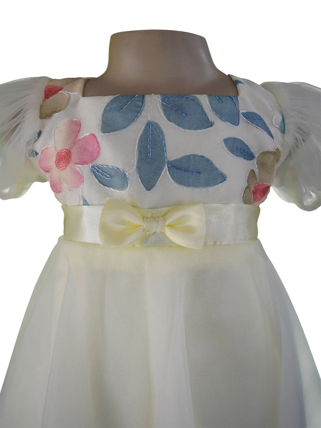 Faye Lime Puff Sleeve Dress