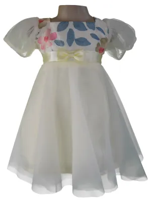 Faye Lime Puff Sleeve Dress