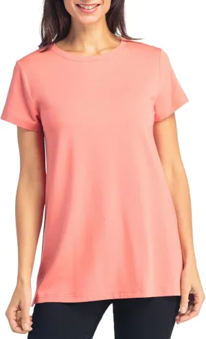 Fishers Finery Womens Ecofabric Organic Cotton & Rayon Blend Crew Neck Shirt | Relaxed Fit