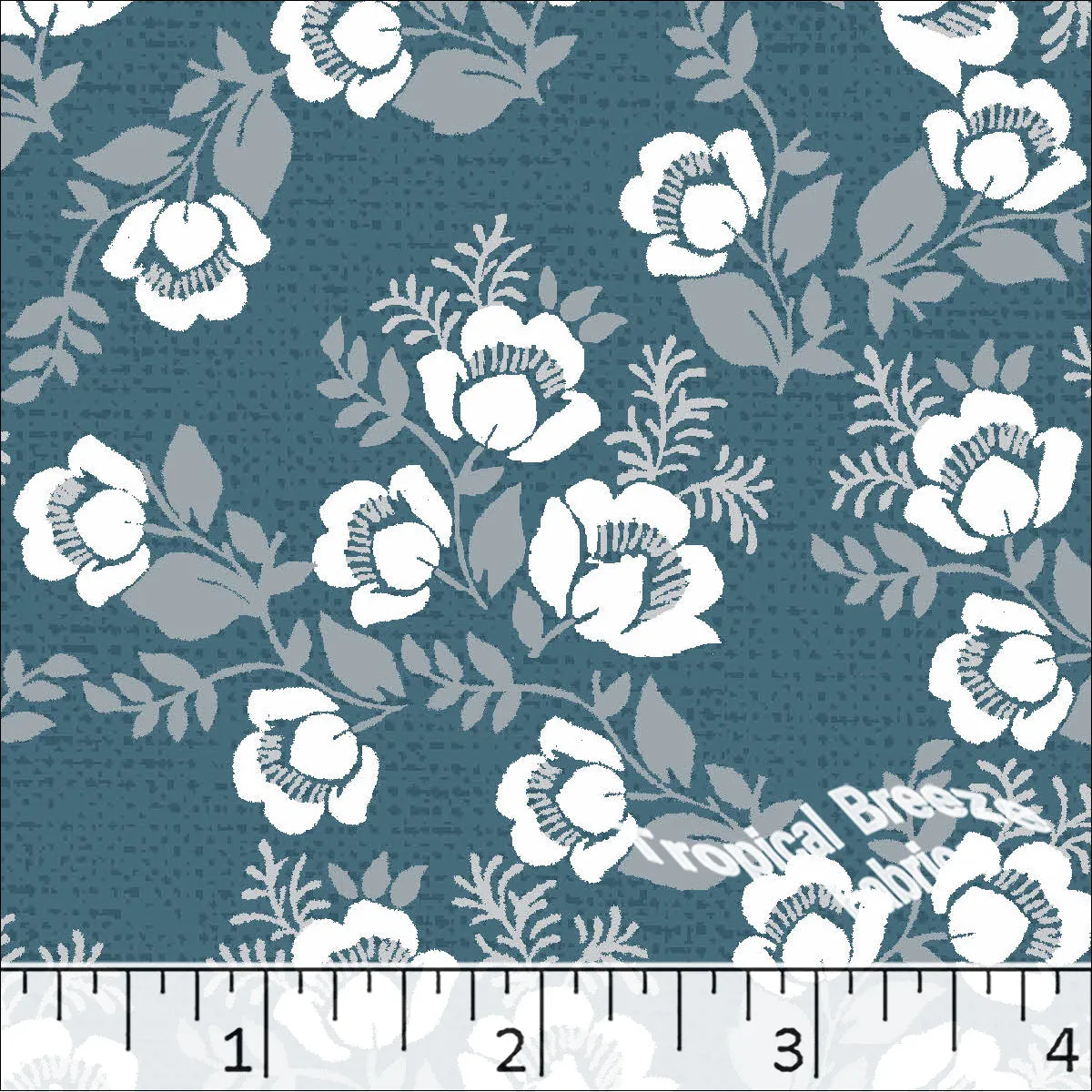 Floral Poly Cotton Dress Fabric 5824