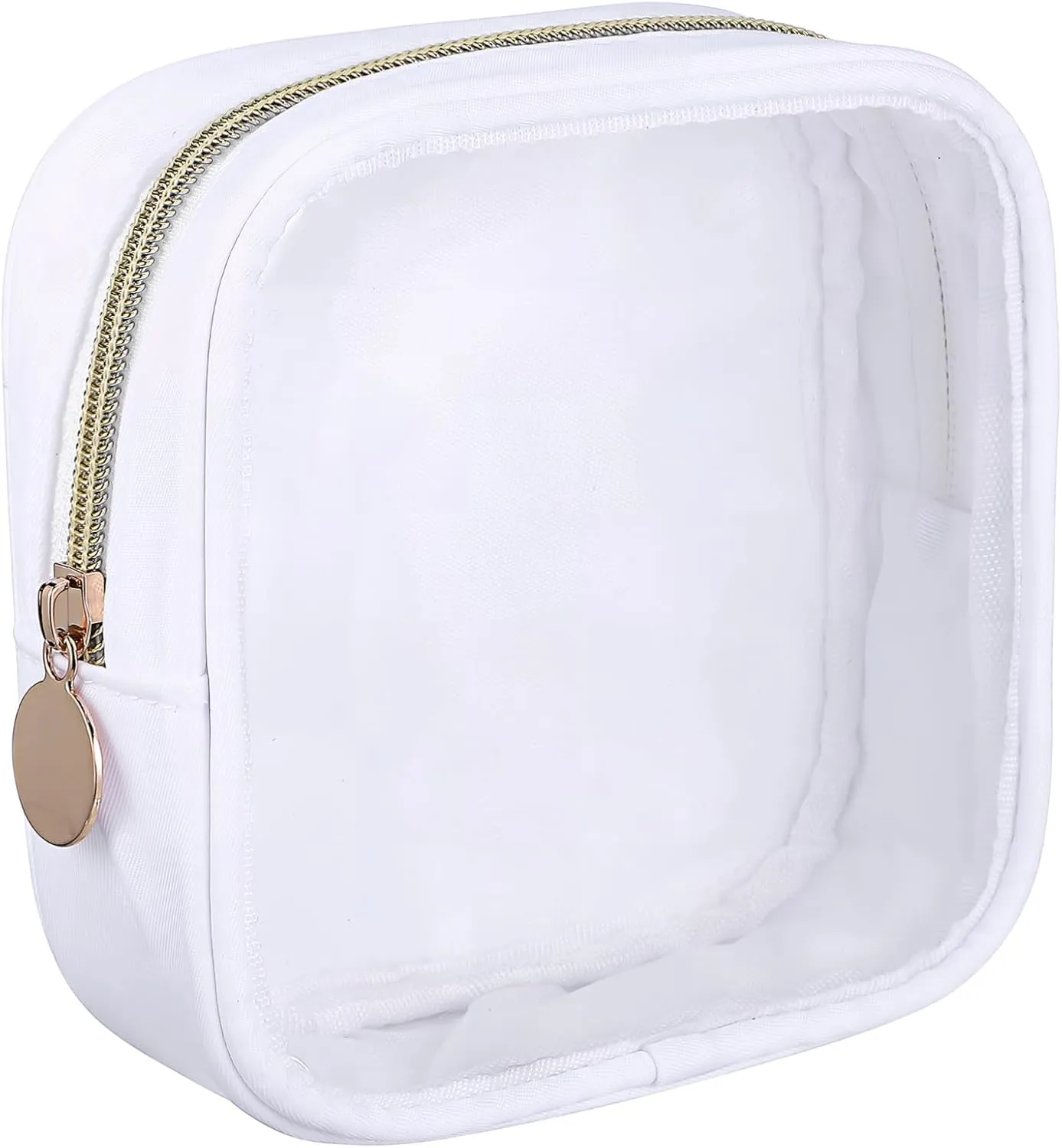 FRCOLOR Zipper Makeup Bag Mini Cosmetic Bag Front Zipper Closure Small Travel Pouch Makeup Organizer Pouch