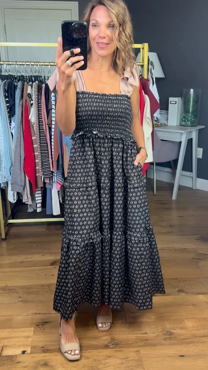 Free & Easy Tiered Dress - Black