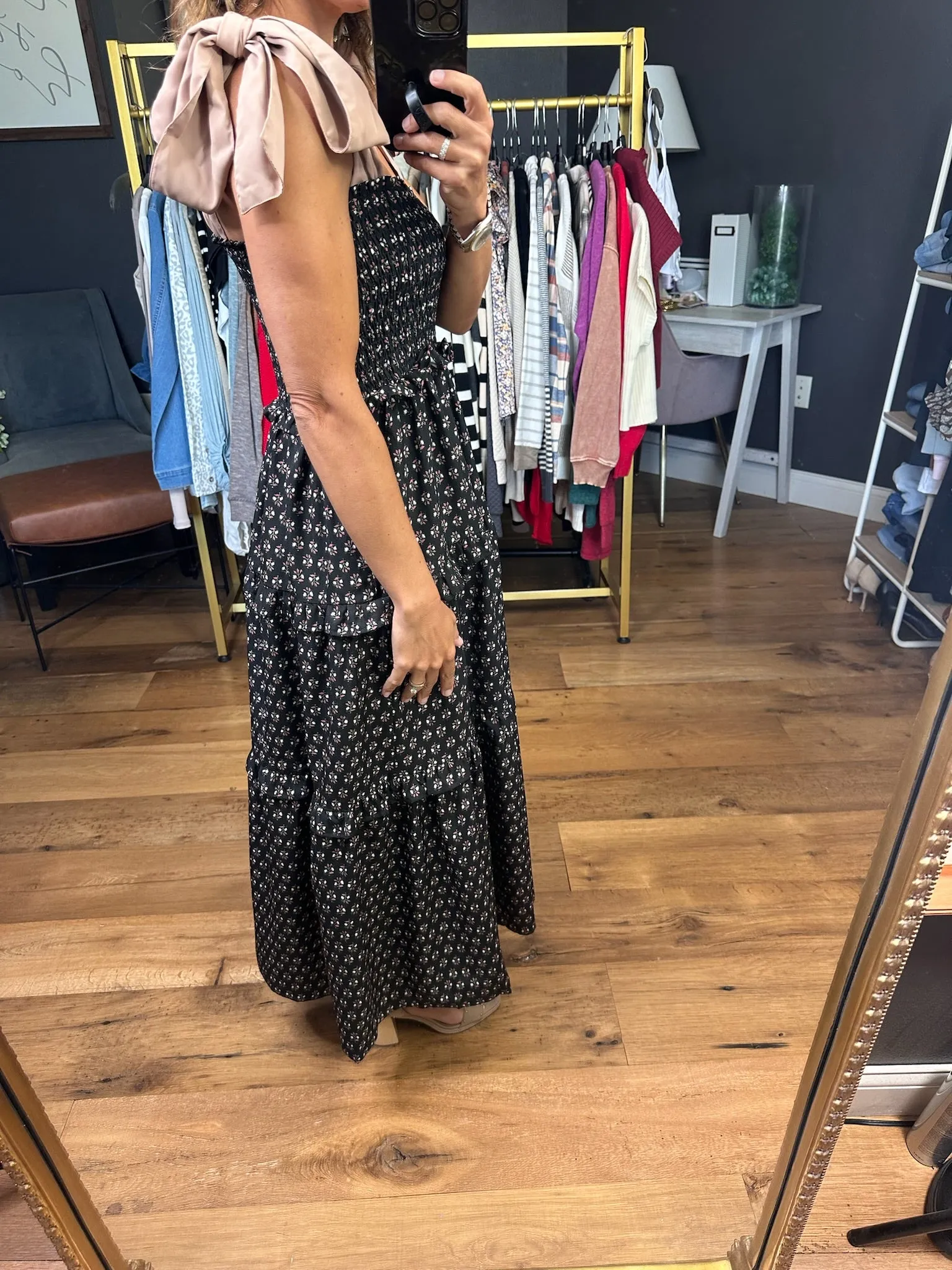 Free & Easy Tiered Dress - Black