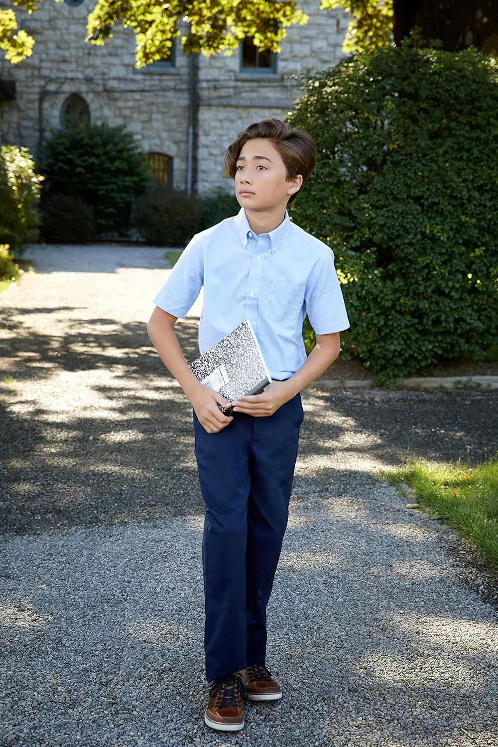 French Toast Boys Pull-on Relaxed Fit School Uniform Pant (Standard & Husky)