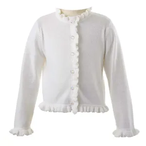 Frill Cardigan - Ivory