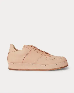 Full-Grain Leather  Ecru low top sneakers