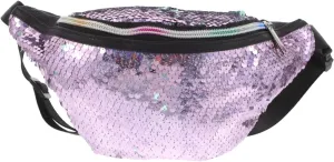 Gatuida Elegant Mermaid Print Crossbody Bag Women's Waist Bag Rhinestones Waterproof Sling Purse Stylish Fanny Pack for Parties for Travel