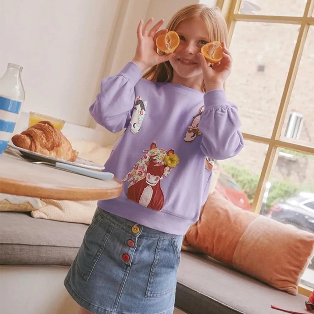 GFQLONG 3PCS Baby Toddler Girl Crewneck Sweatshirt Long Sleeve T-Shirt Pullover Top Fall Winter Clothes Loose Outfits