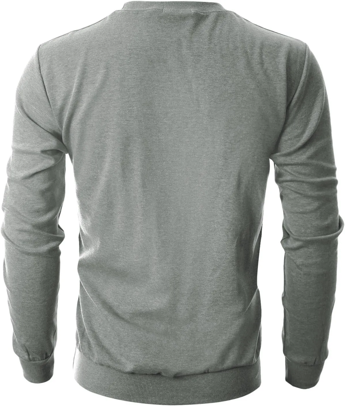 GIVON Men's Crewneck Sweatshirt, Lightweight, Basic Pullover Lounge Tops