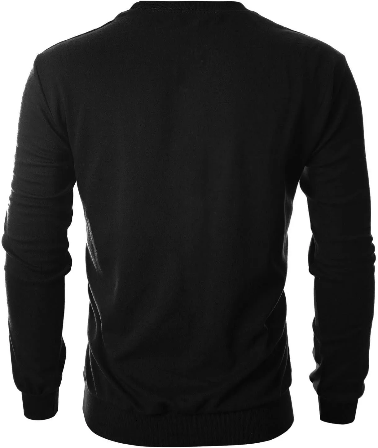 GIVON Men's Crewneck Sweatshirt, Lightweight, Basic Pullover Lounge Tops