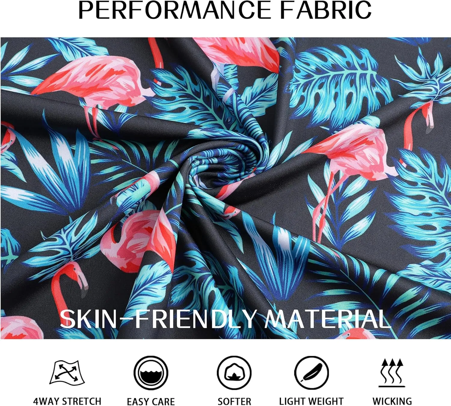 Golf Shirts for Men Dry Fit Short Sleeve Print Performance Moisture Wicking Golf Polo Shirts for Men