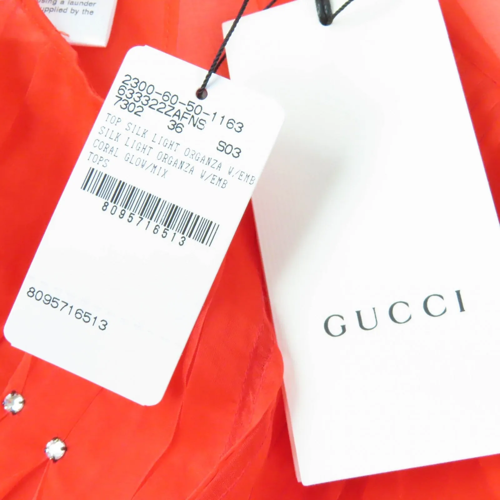 GUCCI tops 633322 silk Red 36