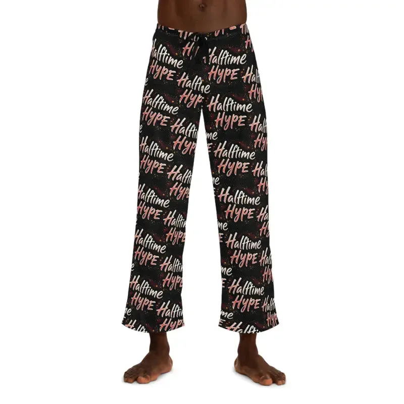 Halftime Hype Super Football Pattern Pajama Pants