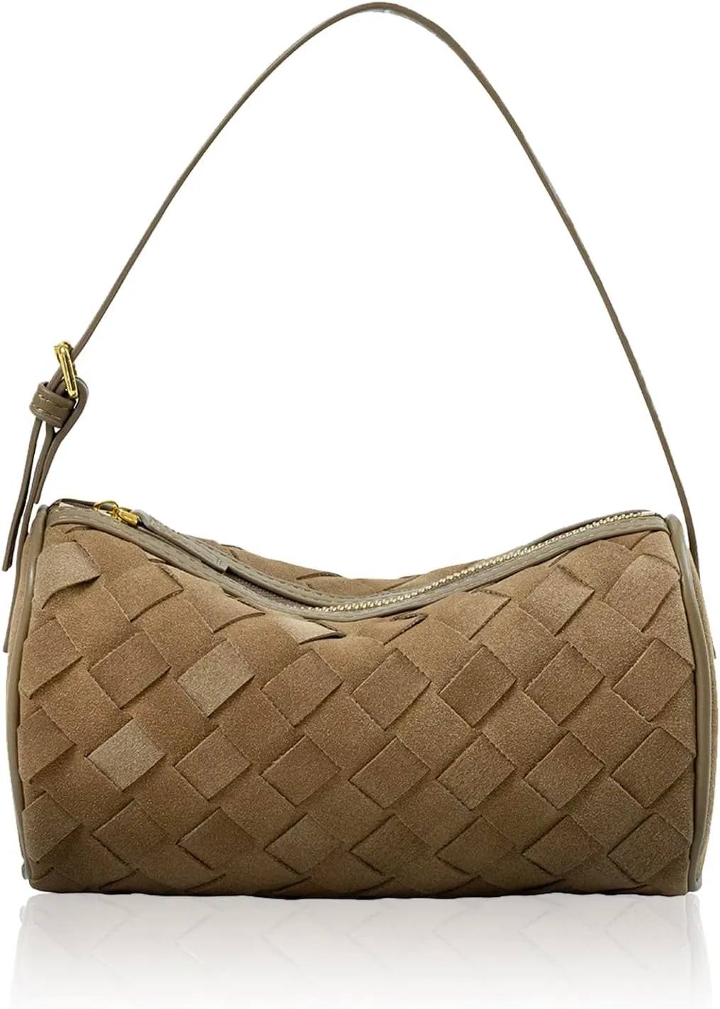 Handwoven Clutch Bag for Women Genuine Leather Evening Purse with Top Handle for Formal Events and Dinners