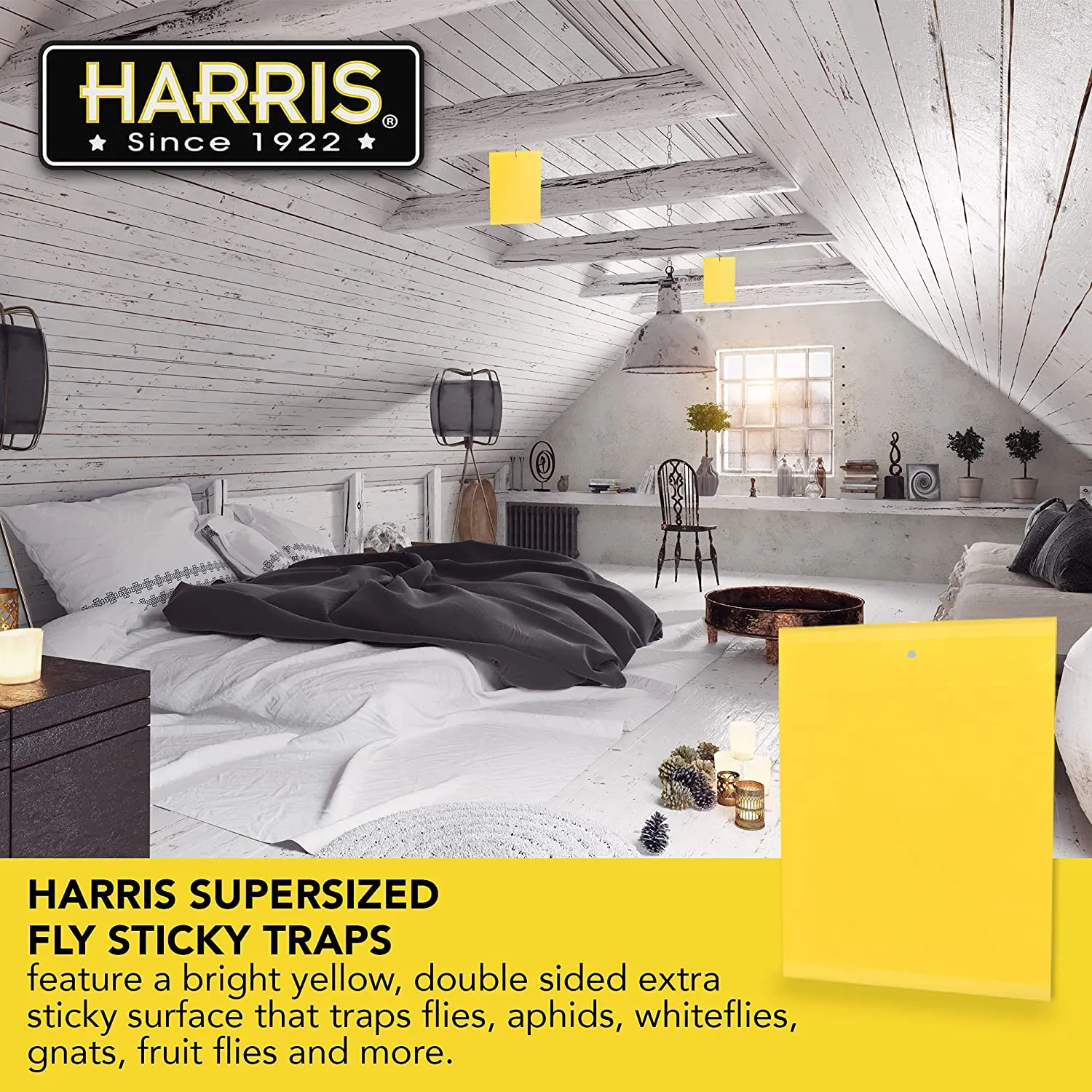 Harris Super Sized Fly Sticky Traps (20 Pack)