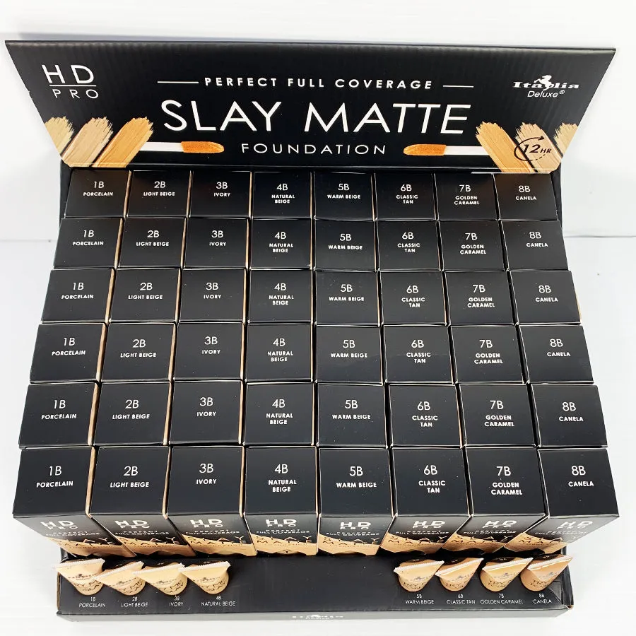 HD Pro Slay Matte Foundation Set   Free Testers (48 units)