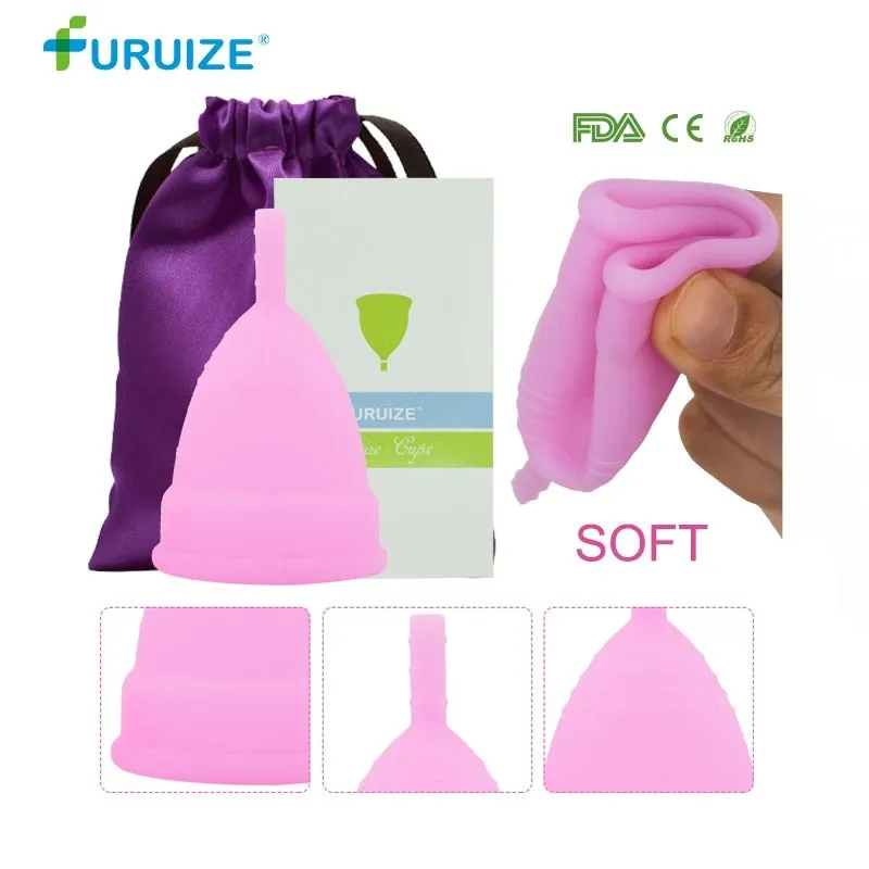 Hot Sale Menstrual cup for Women Feminine hygiene Medical 100% silicone Cup Menstrual reusable lady cup copa menstrual than pads