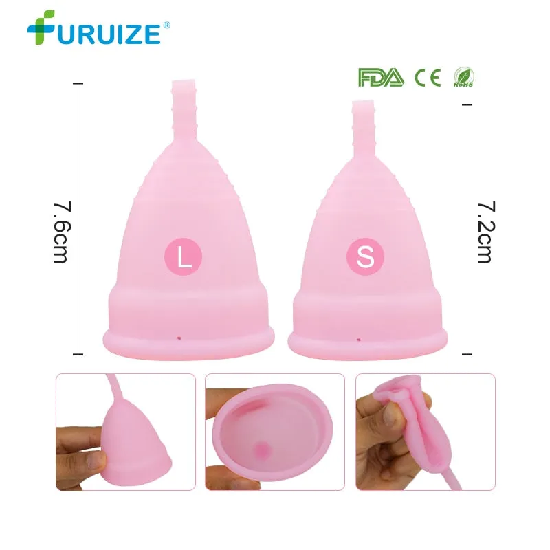 Hot Sale Menstrual cup for Women Feminine hygiene Medical 100% silicone Cup Menstrual reusable lady cup copa menstrual than pads
