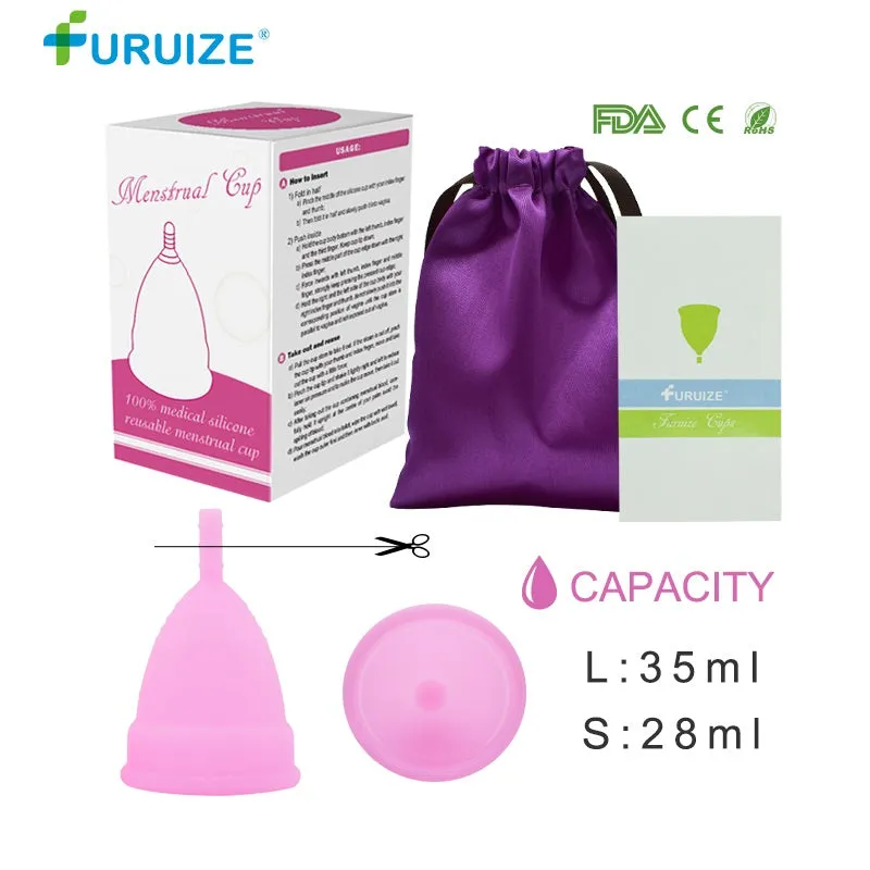 Hot Sale Menstrual cup for Women Feminine hygiene Medical 100% silicone Cup Menstrual reusable lady cup copa menstrual than pads