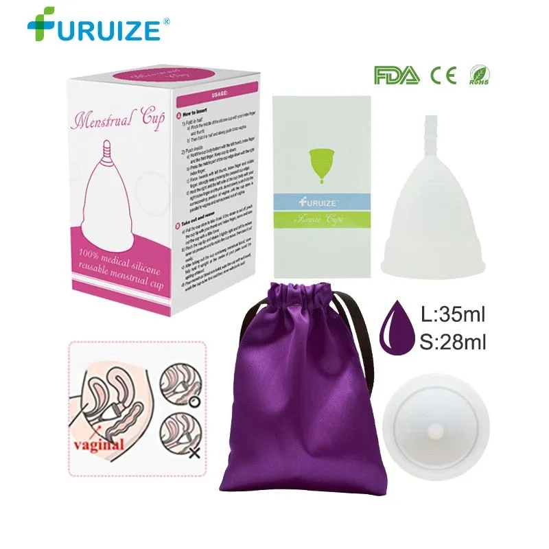 Hot Sale Menstrual cup for Women Feminine hygiene Medical 100% silicone Cup Menstrual reusable lady cup copa menstrual than pads