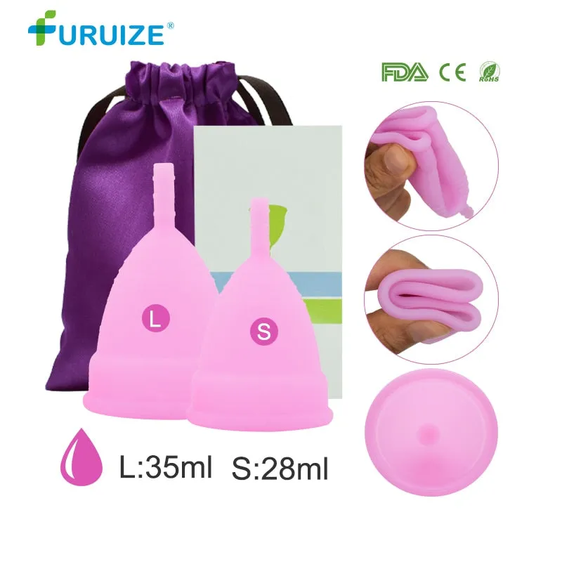 Hot Sale Menstrual cup for Women Feminine hygiene Medical 100% silicone Cup Menstrual reusable lady cup copa menstrual than pads