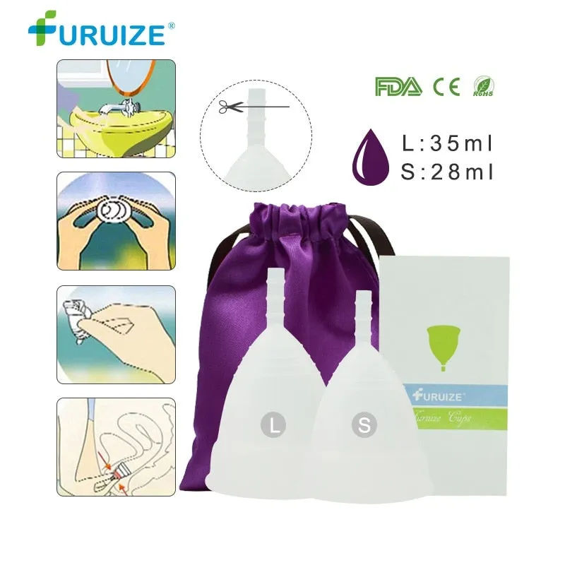 Hot Sale Menstrual cup for Women Feminine hygiene Medical 100% silicone Cup Menstrual reusable lady cup copa menstrual than pads