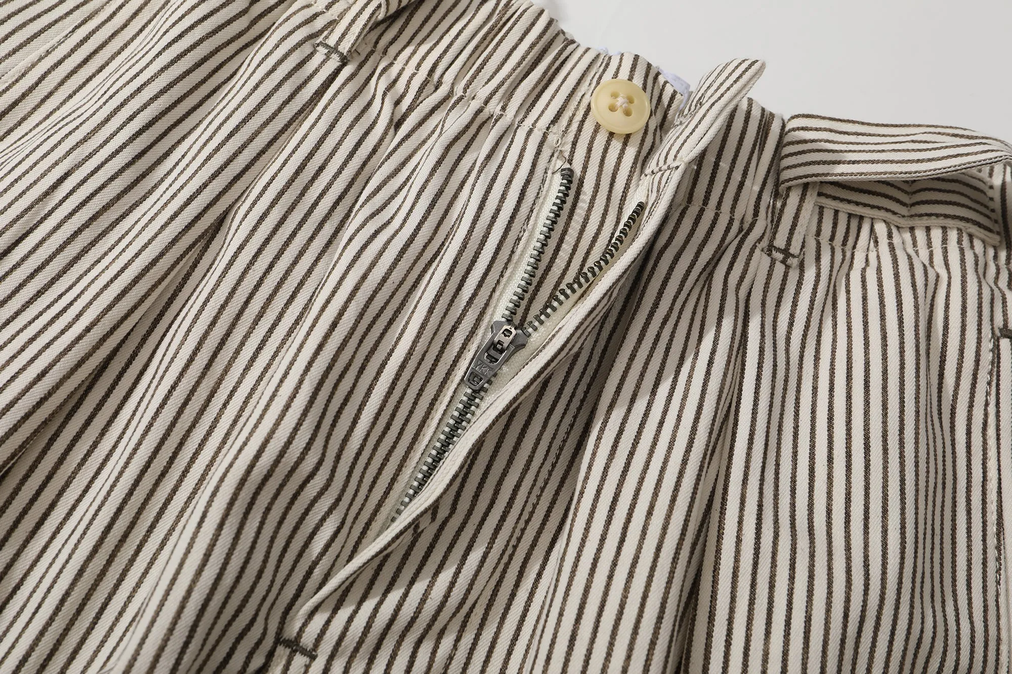 Incense Harbour Tuck Pants - 2mm Brown Stripe