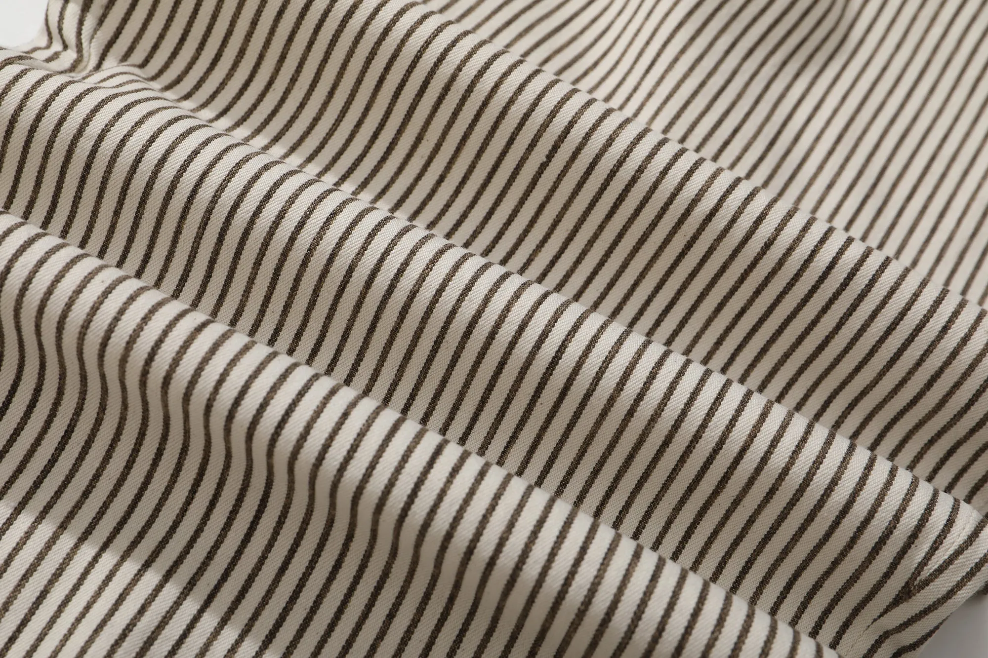 Incense Harbour Tuck Pants - 2mm Brown Stripe