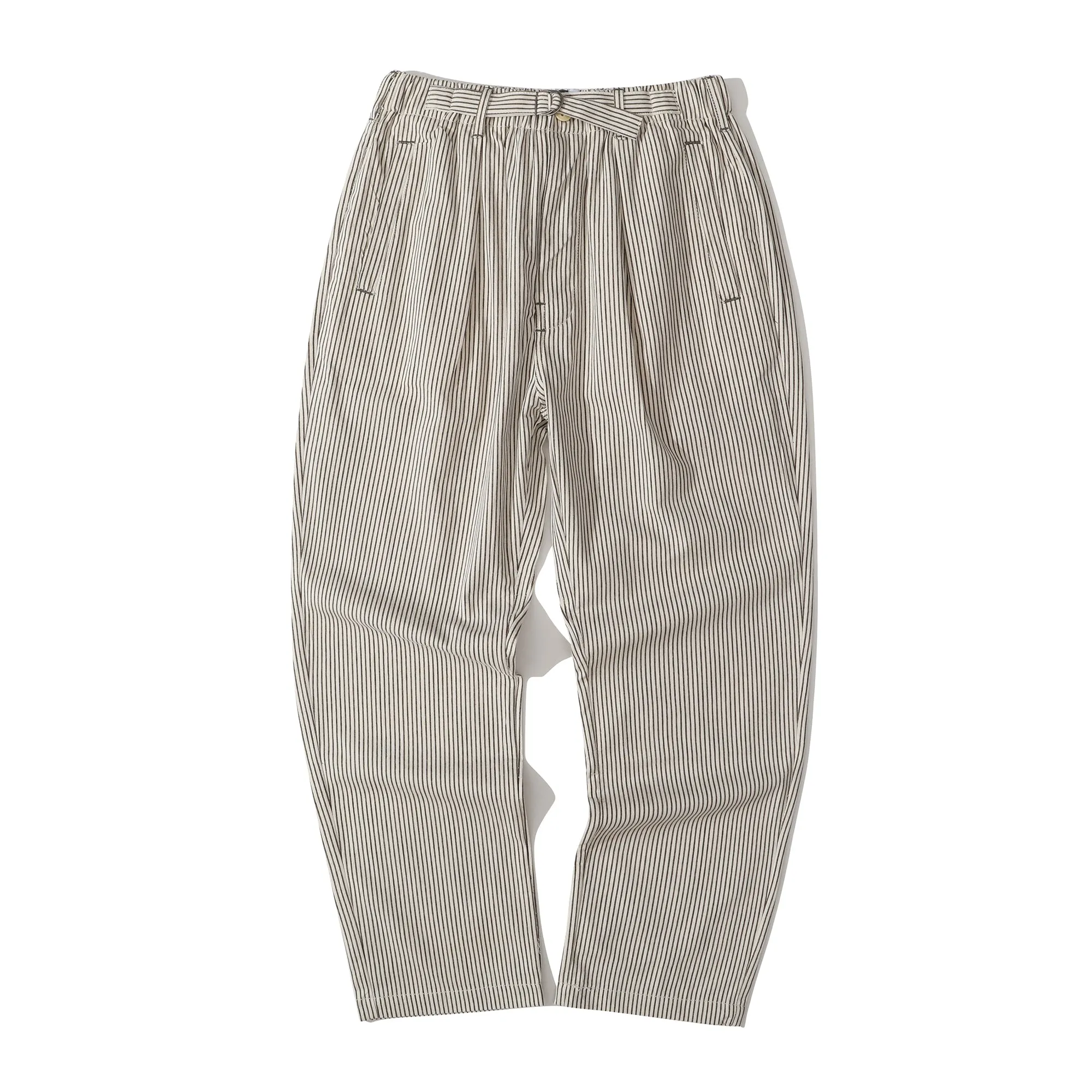 Incense Harbour Tuck Pants - 2mm Brown Stripe