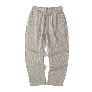 Incense Harbour Tuck Pants - 2mm Brown Stripe
