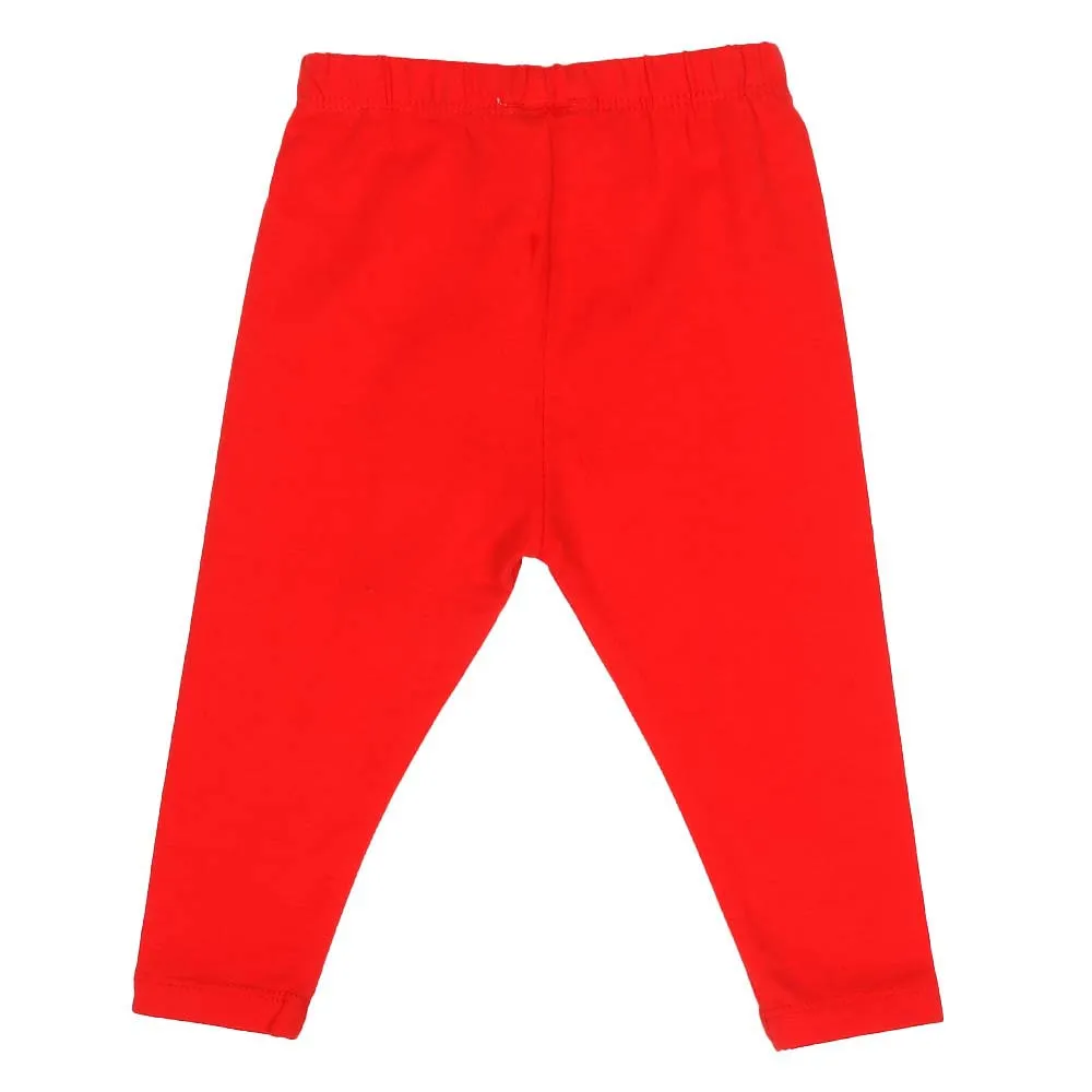 Infant Girls Plain Tights - Orange